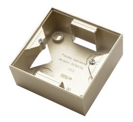 Boîte d'encastrement simple pour série SONATA, champagne doré Ospel Sonata PNP-1R/39