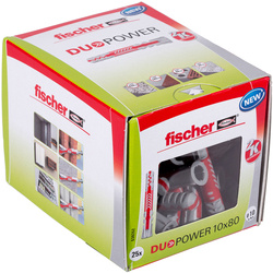 Fischer DuoPower 10 x 80 LD boulon d'expansion 25 pièces