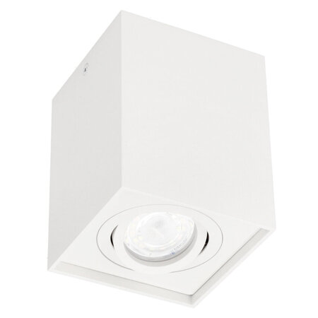 PALLAD 1 White GU10 square ceiling cube luminaire white EDO777109 Edo Solutions