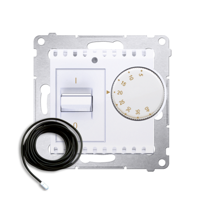 Simon 54 Premium Blanc Régulateur de température avec sonde externe (modulaire) DRT10Z.02/11