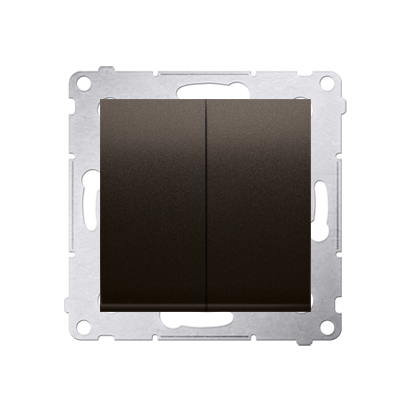 Simon 54 Premium Marron mat Interrupteur double allumage pour version IP44 DW5B.01/46